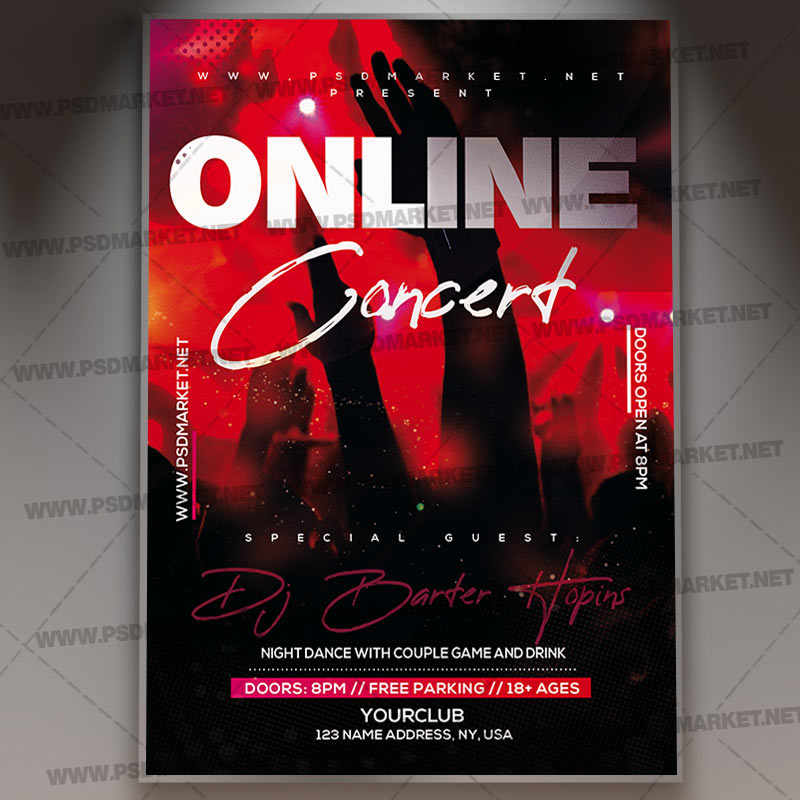 live_online_concert_flyer_psd_psdmarket_1.jpg Download Live Online Concert Template - Flyer PSD