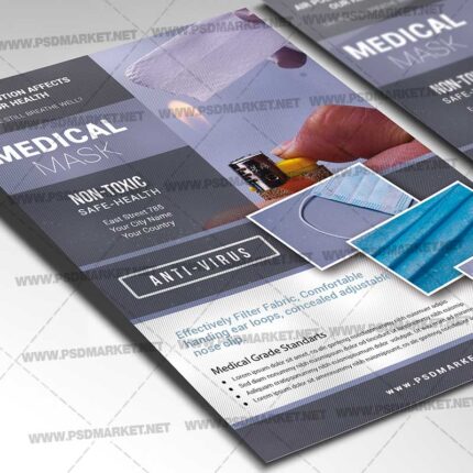 Download Medical Mask Template - Flyer PSD-2