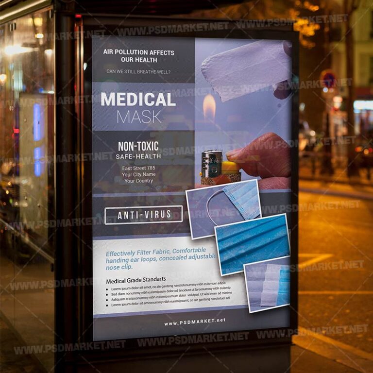 Download Medical Mask Template - Flyer PSD-3