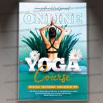 Download Online Yoga Course Template - Flyer PSD