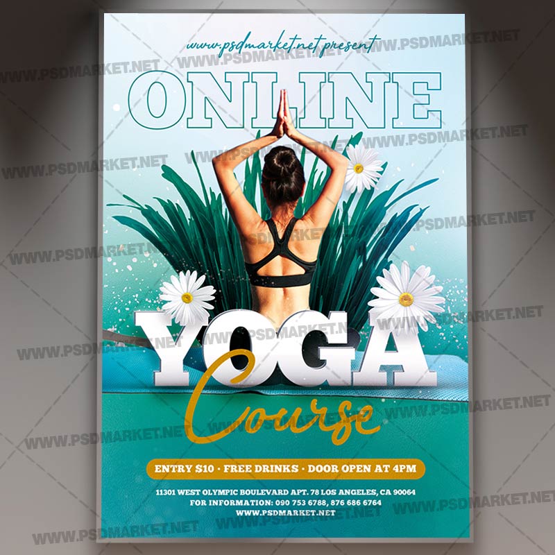 online_yoga_course_flyer_psd_psdmarket_1.jpg Download Online Yoga Course Template - Flyer PSD