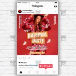 Pajamas Online Party Template - Flyer PSD + Instagram Ready Size