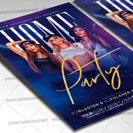 Download Party House Template - Flyer PSD-2
