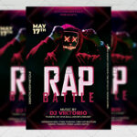 Rap Battle Template - Flyer PSD + Instagram Ready Size