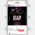 Rap Battle Template - Flyer PSD + Instagram Ready Size