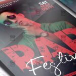 Rap Festival Event Template - Flyer PSD + Instagram Ready Size