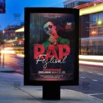 Rap Festival Event Template - Flyer PSD + Instagram Ready Size