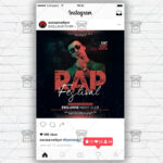 Rap Festival Event Template - Flyer PSD + Instagram Ready Size
