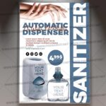 Download Sanitizer Dispenser Template - Flyer PSD
