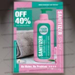 Download Sanitizer Spray Template - Flyer PSD