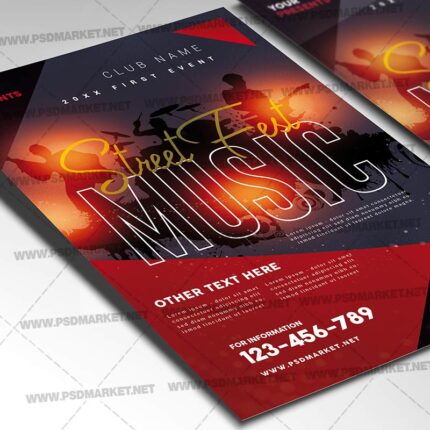 Download Street Music Fest Template Flyer PSD-2