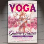 Download Yoga Online Classes Template - Flyer PSD