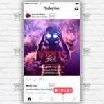 Anti Virus Online Party Flyer PSD - Optimized for Instagram