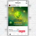 Anti Virus Party Flyer PSD - Optimized for Instagram