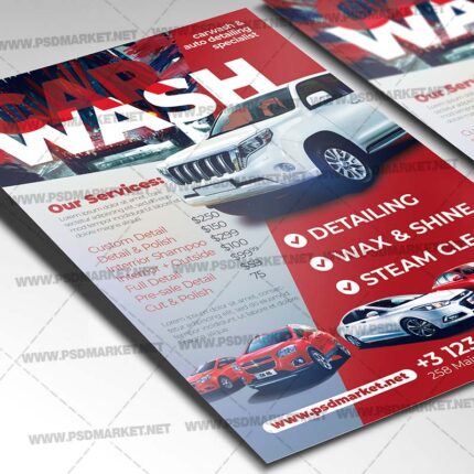 Car Wash Template - Flyer PSD