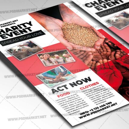 Charity Event Template - Flyer PSD