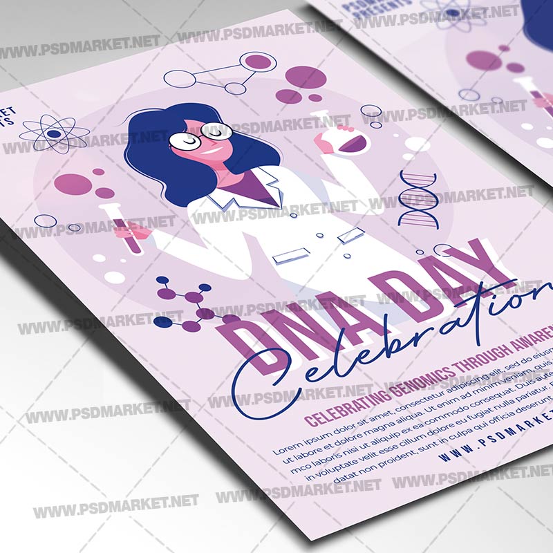 dna_day_celebration_flyer_psd_psdmarket_2.jpg Download Dna Day Celebration Template - Flyer PSD-2