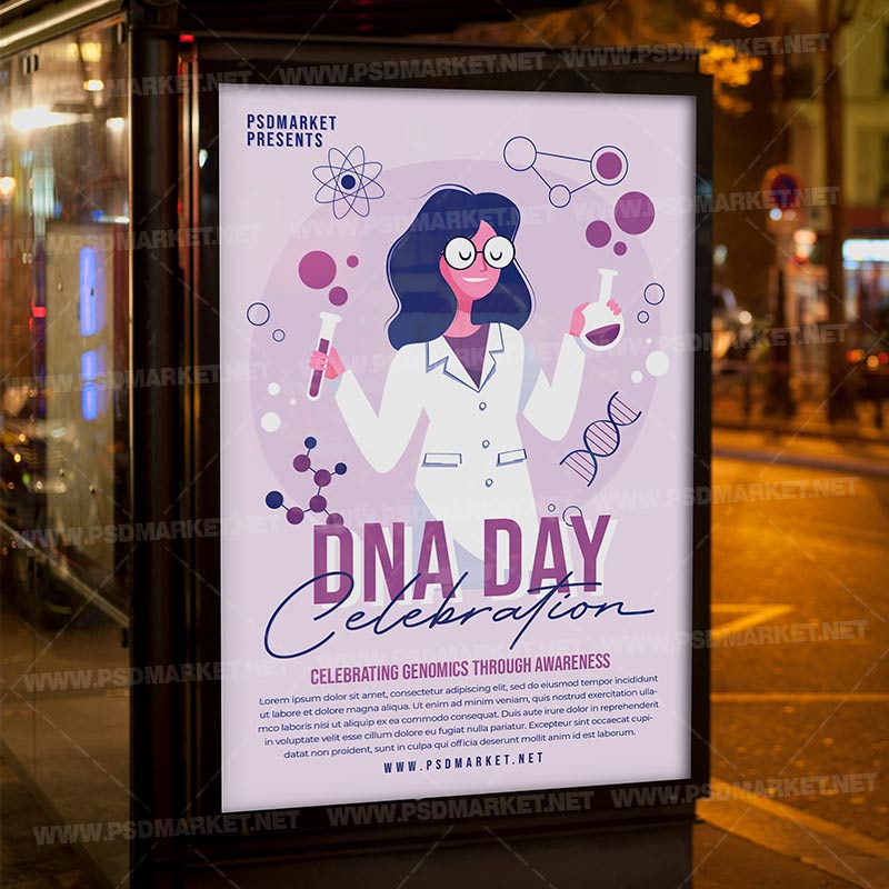 dna_day_celebration_flyer_psd_psdmarket_3.jpg Download Dna Day Celebration Template - Flyer PSD-3