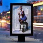 Facebook Live Party Template - Flyer PSD Optimized for Instagram