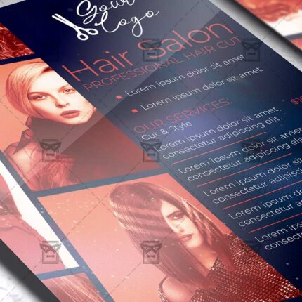 Hair Dresser - Flyer PSD Template