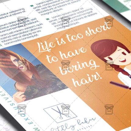 Hair Salon - Flyer PSD Template