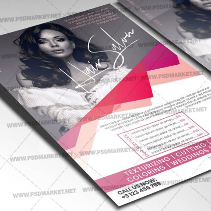 Hair Salon Template - Flyer PSD