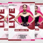 Instagram Live Template - Flyer PSD + Instagram Ready Size