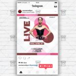 Instagram Live Template - Flyer PSD + Instagram Ready Size