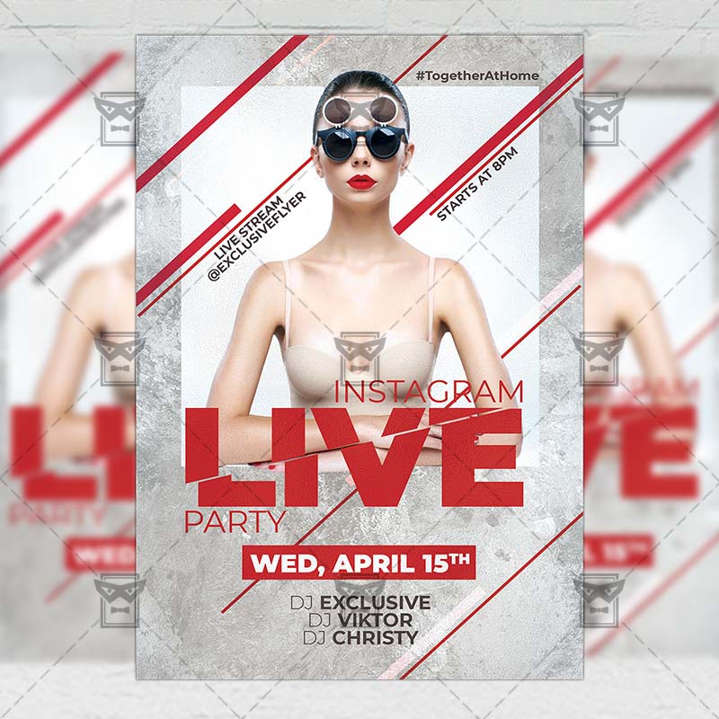 instagram_live_party-premium-flyer-template-1.jpg Instagram Live Party Template - Flyer PSD + Instagram Ready Size