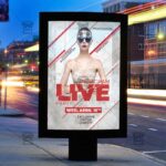 Instagram Live Party Template - Flyer PSD + Instagram Ready Size