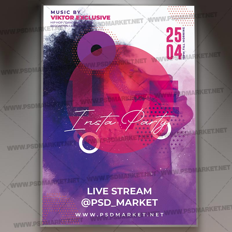 instagram_live_party_flyer_psd_psdmarket-1.jpg Download Instagram Live Party Template - Flyer PSD