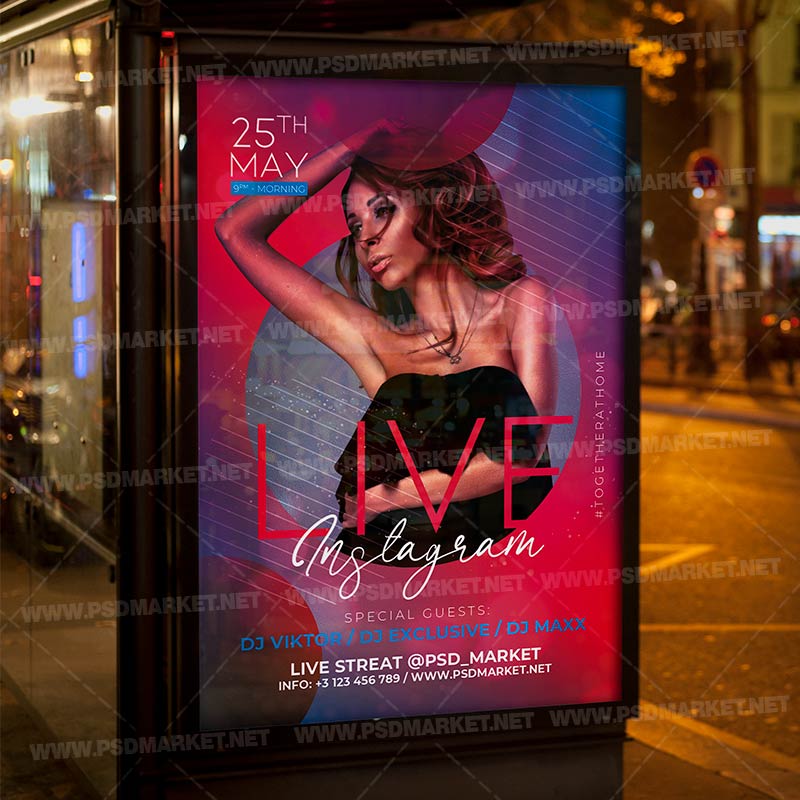 instagram_live_psd_psdmarket-3.jpg Download Instagram Live Template - Flyer PSD