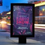 Live Radio Show Template - Flyer PSD Optimized for Instagram