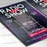 Download Live Radio Show Template - Flyer PSD