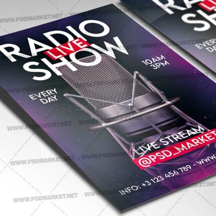 Download Live Radio Show Template - Flyer PSD
