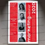 Marketing Webinar Template - Flyer PSD