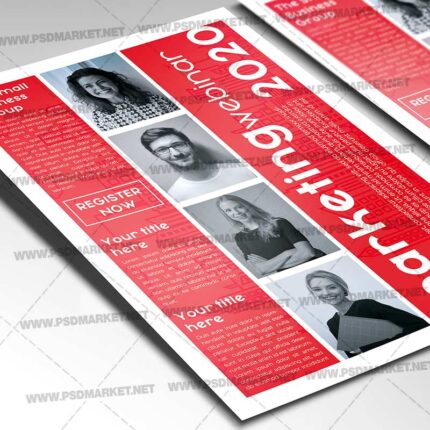 Marketing Webinar Template - Flyer PSD
