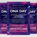 National DNA Day - Flyer PSD Template