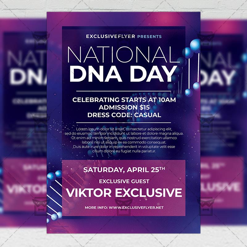 national_dna_day-premium-flyer-template-1.jpg National DNA Day - Flyer PSD Template