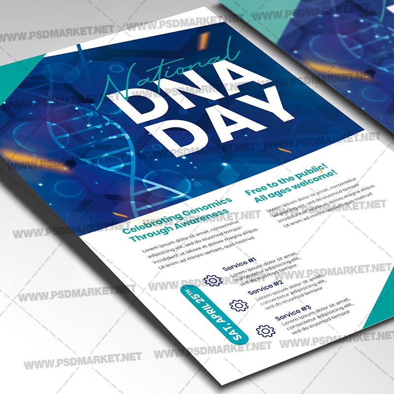 national_dna_day_flyer_psd_psdmarket_2.jpg Download National Dna Day Template - Flyer PSD-2
