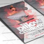 Pillow Challenge Template - Flyer PSD