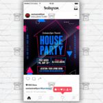Stay Home Party Flyer PSD - Optimized for Instagram