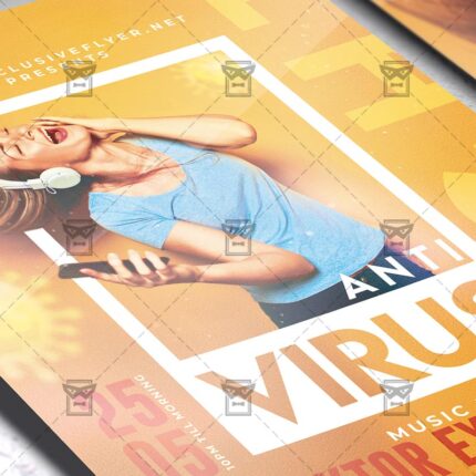 Anti Virus Night - Flyer PSD Template