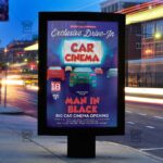 Drive-In Car Cinema - Flyer PSD Template