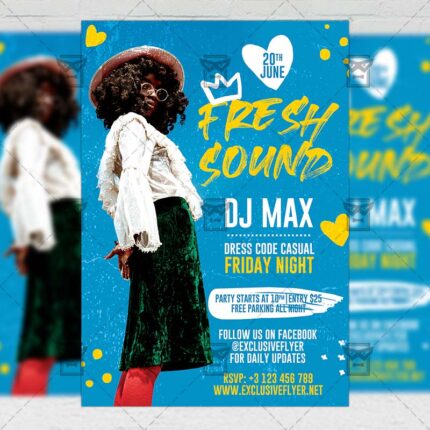 Fresh Sound - Flyer PSD Template