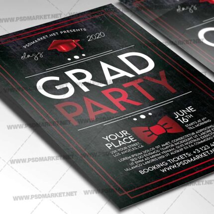 Graduation Party 2020 Template - Flyer PSD