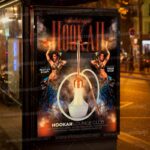 Hookah Oriental Night Template - Flyer PSD