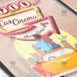 Open Air Car Cinema - Flyer PSD Template