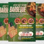 4th of July BBQ - Flyer PSD Template
