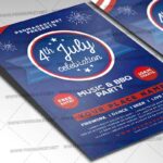 4th of July Celebration Template - Flyer PSD